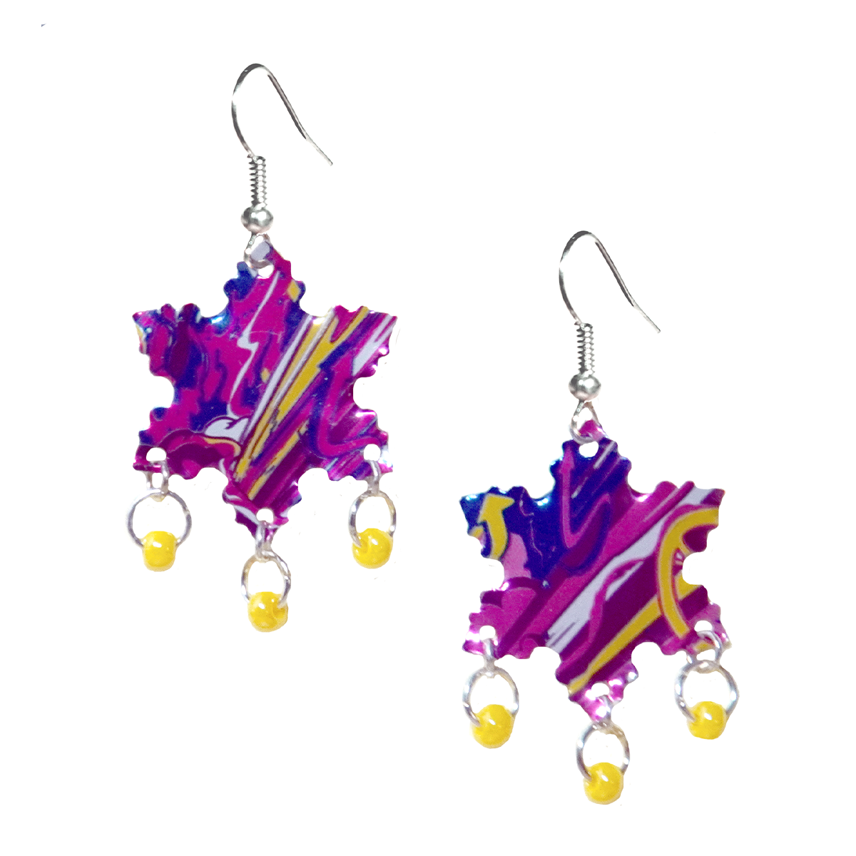 #205 Upcycled Soda Can Earrings