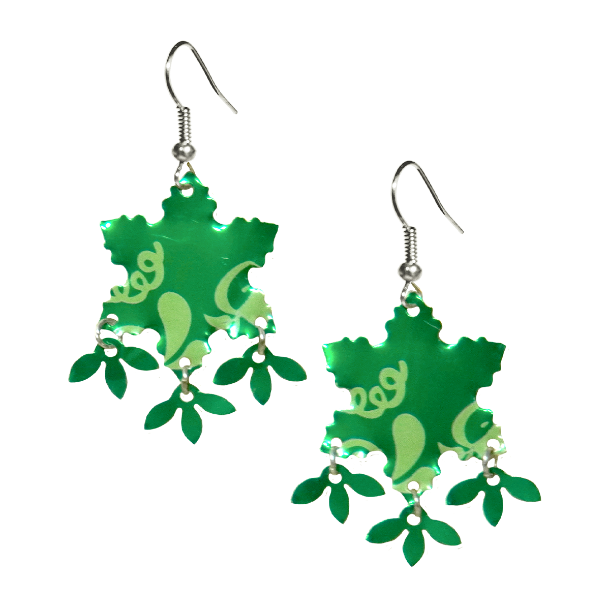 #224 Upcycled Soda Can Earrings