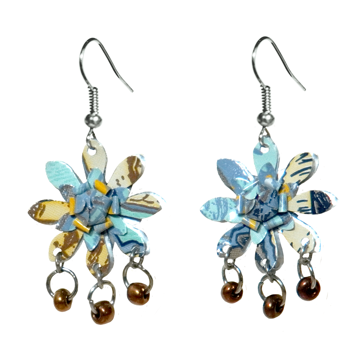 #104 Upcycled Soda Can Earrings