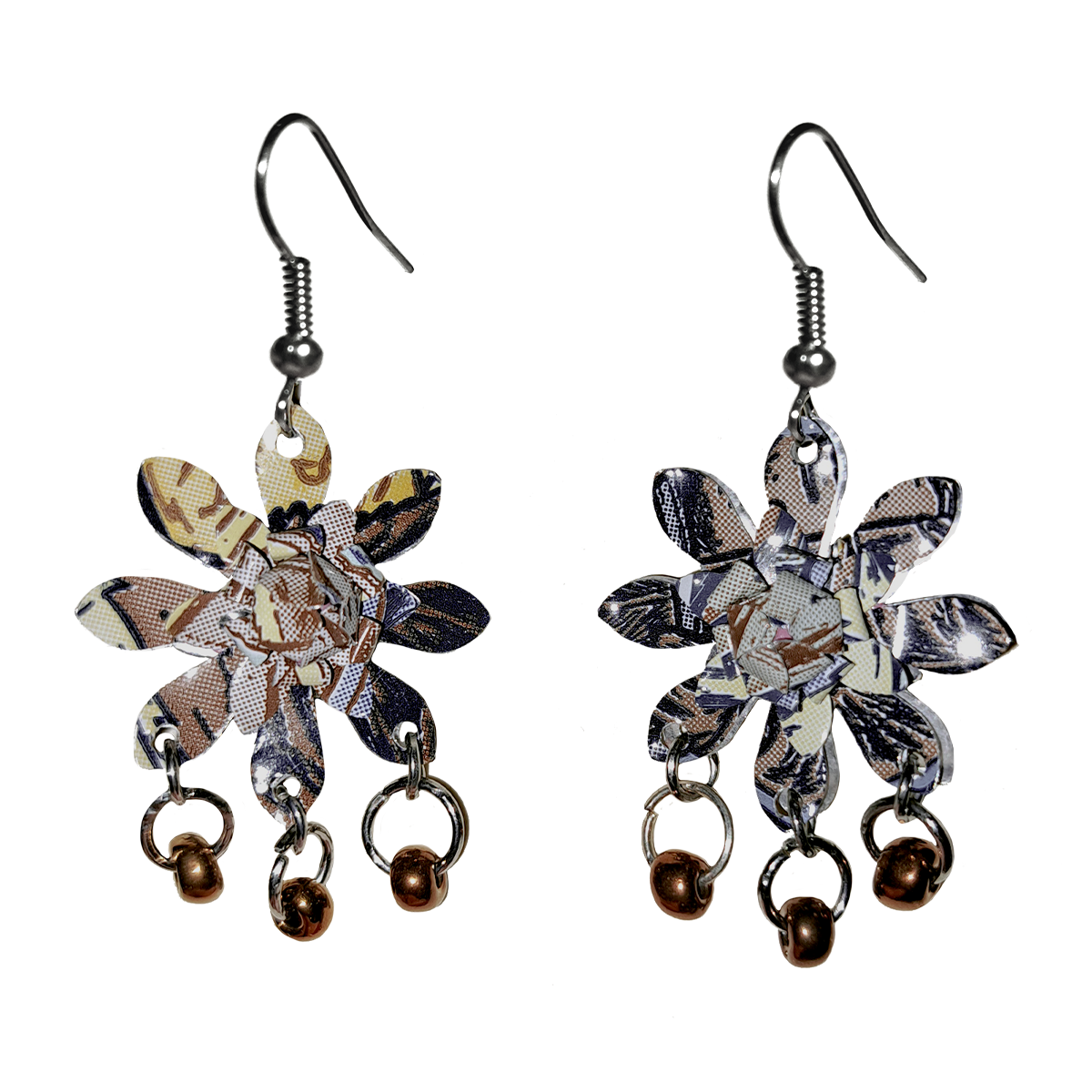 #111 Upcycled Soda Can Earrings