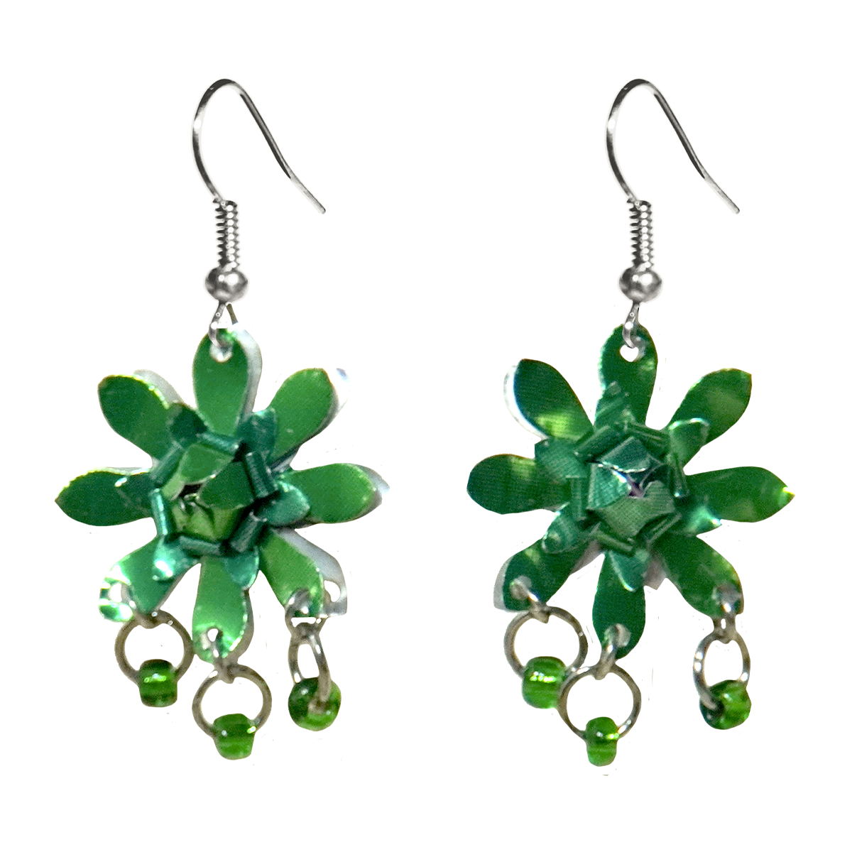 #112 Upcycled Soda Can Earrings