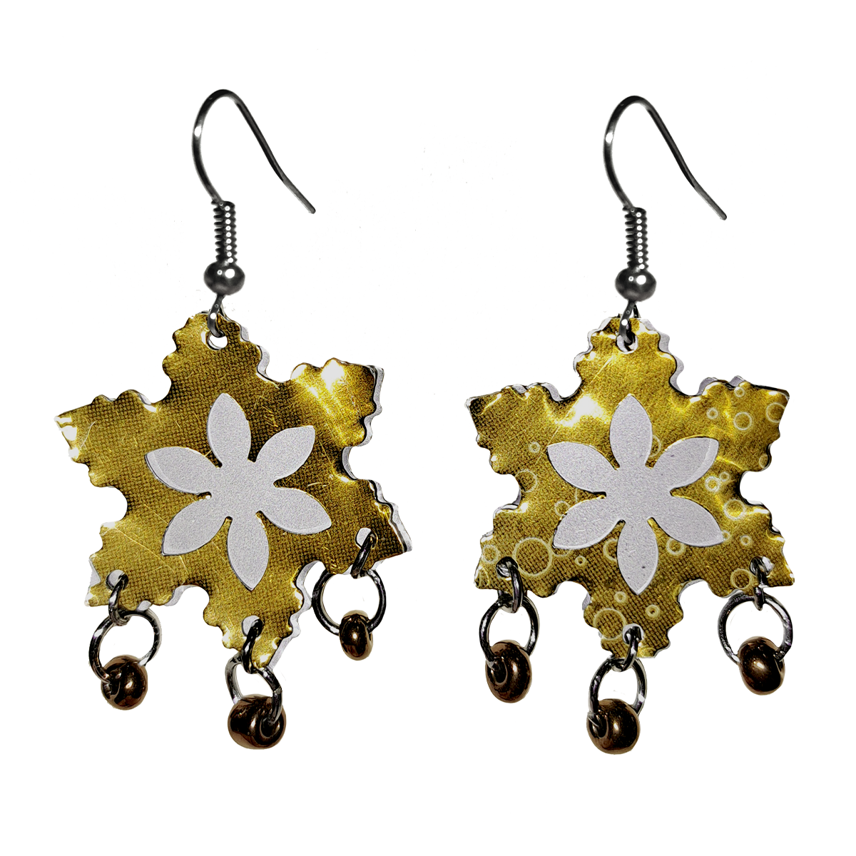 #113 Upcycled Soda Can Earrings