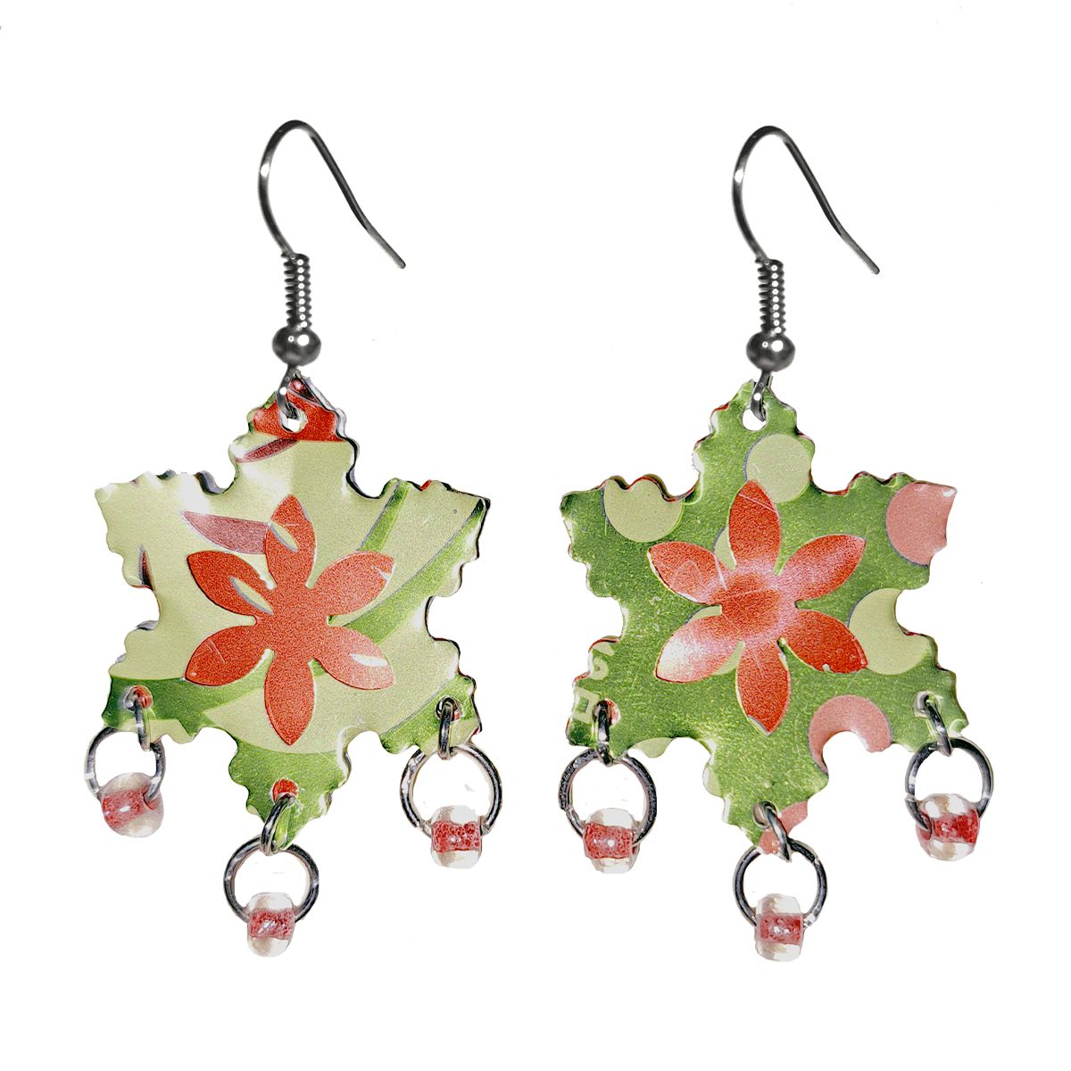 #116 Upcycled Soda Can Earrings