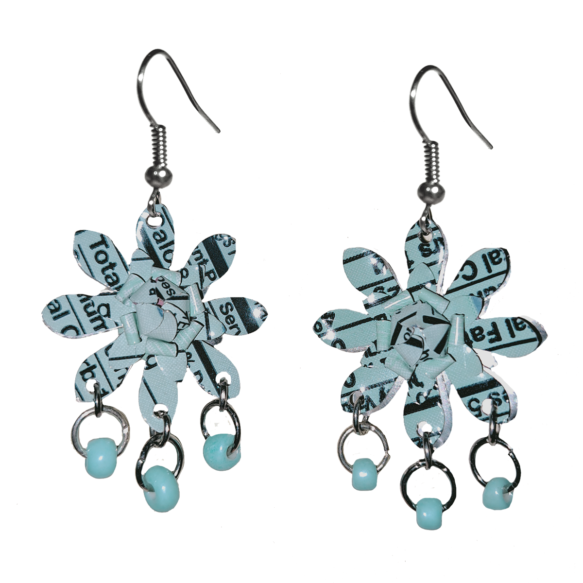 #120 Upcycled Soda Can Earrings