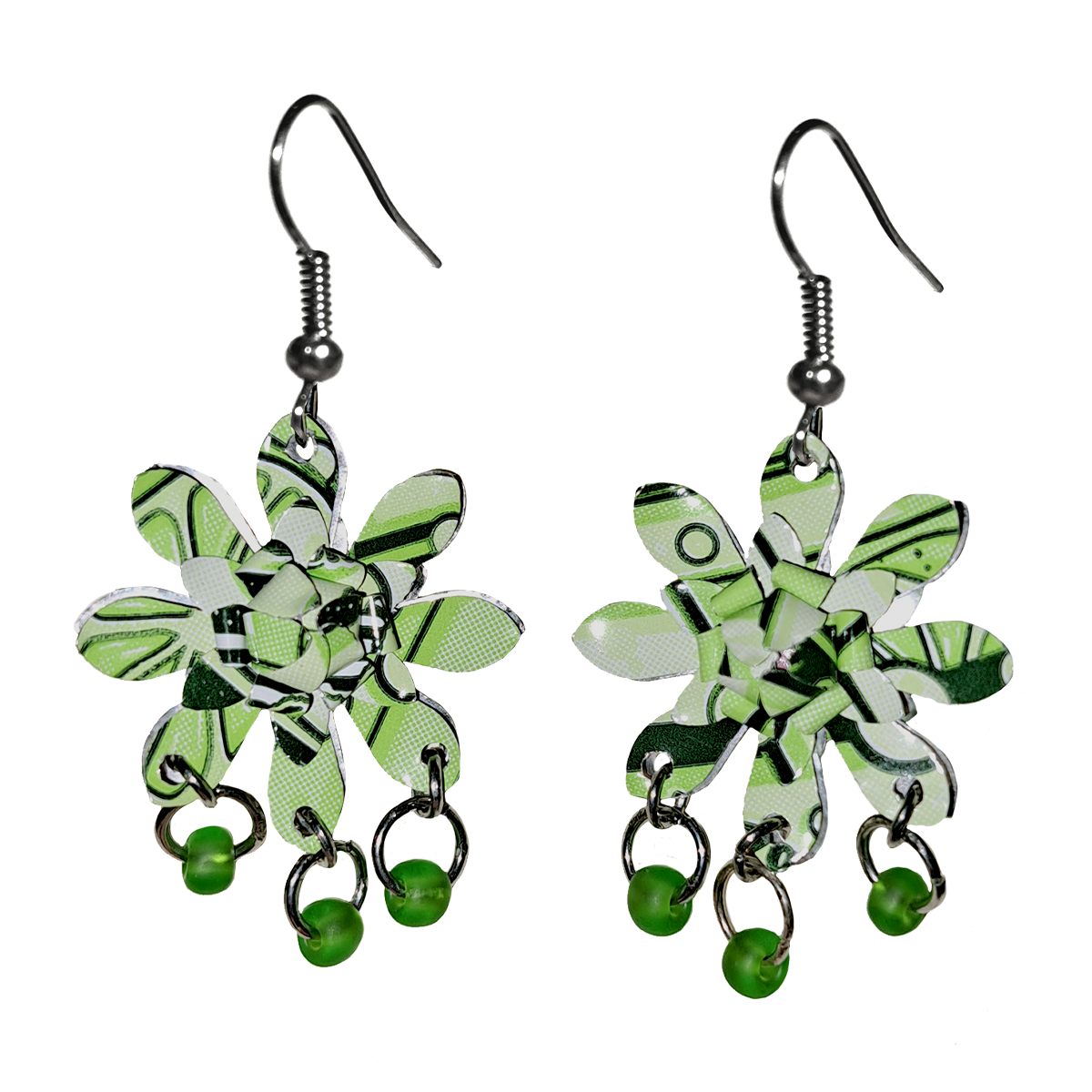 #122 Upcycled Soda Can Earrings