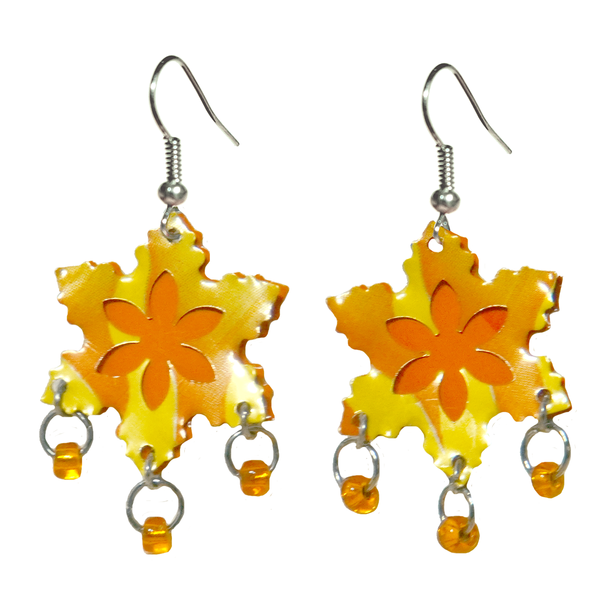#129 Upcycled Soda Can Earrings