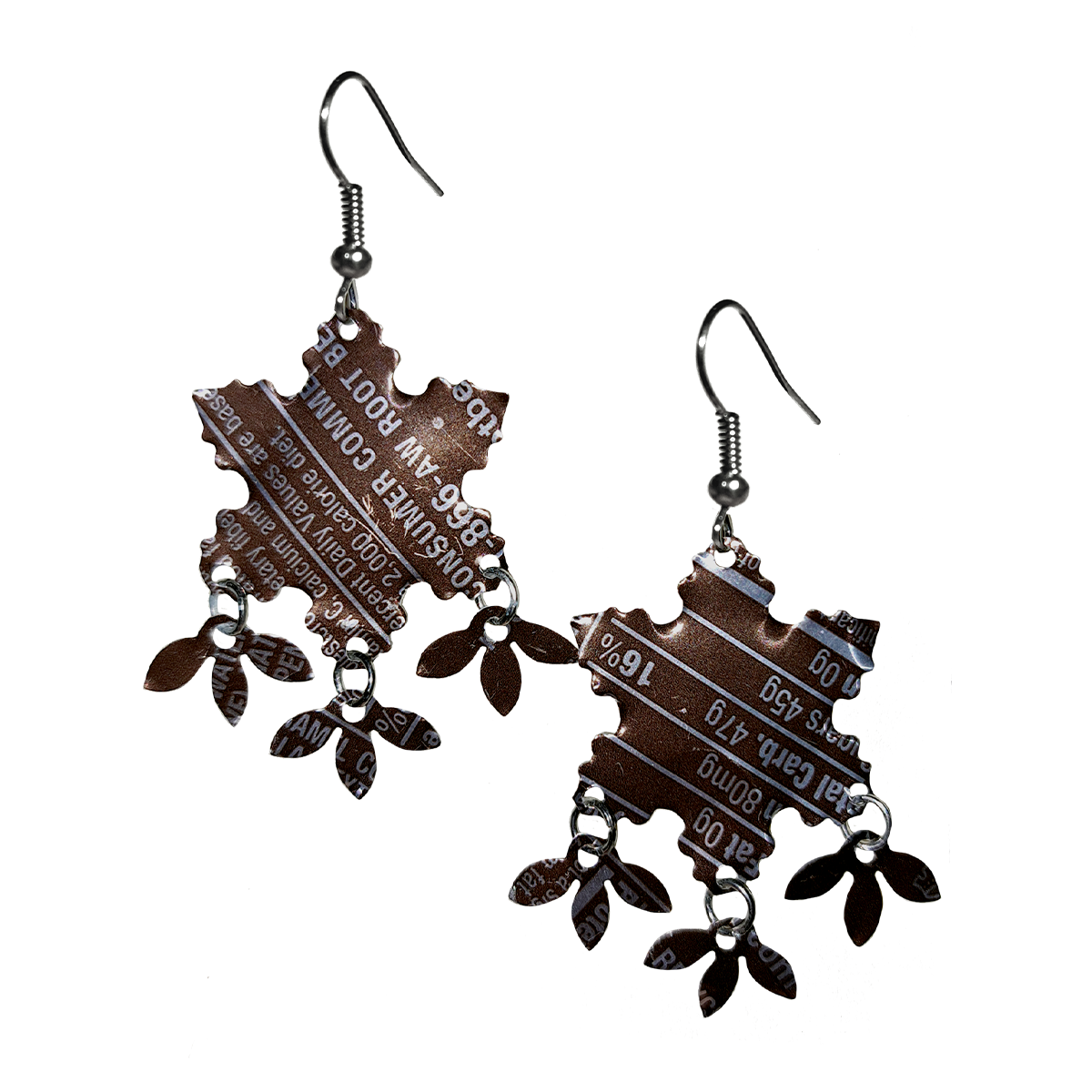 #150 Upcycled Soda Can Earrings