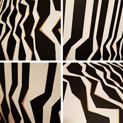 "Faux Barcode" Painting