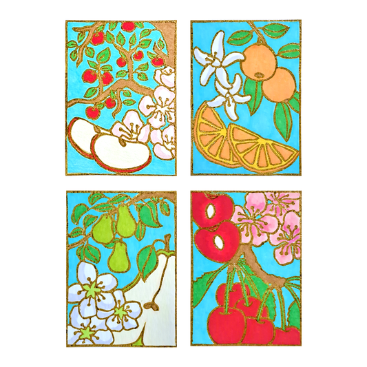 "Orchards" Complete Set - Lino Prints