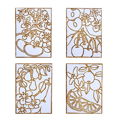 "Orchards" Complete Set - Lino Prints