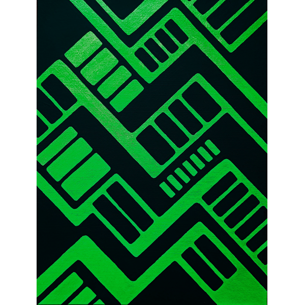 "Circuit Board" Painting