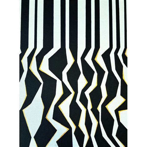 "Faux Barcode" Painting